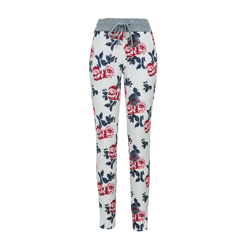 Rose print pants Outlet