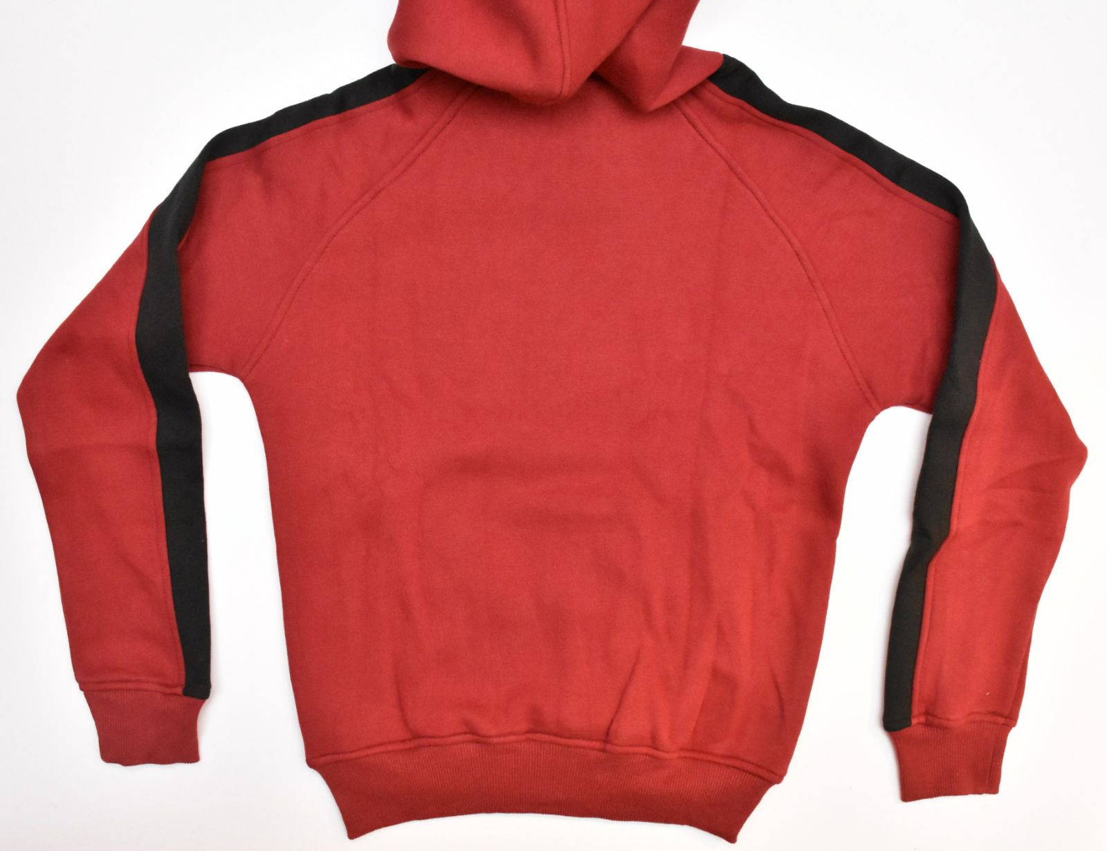 red sweat suit
