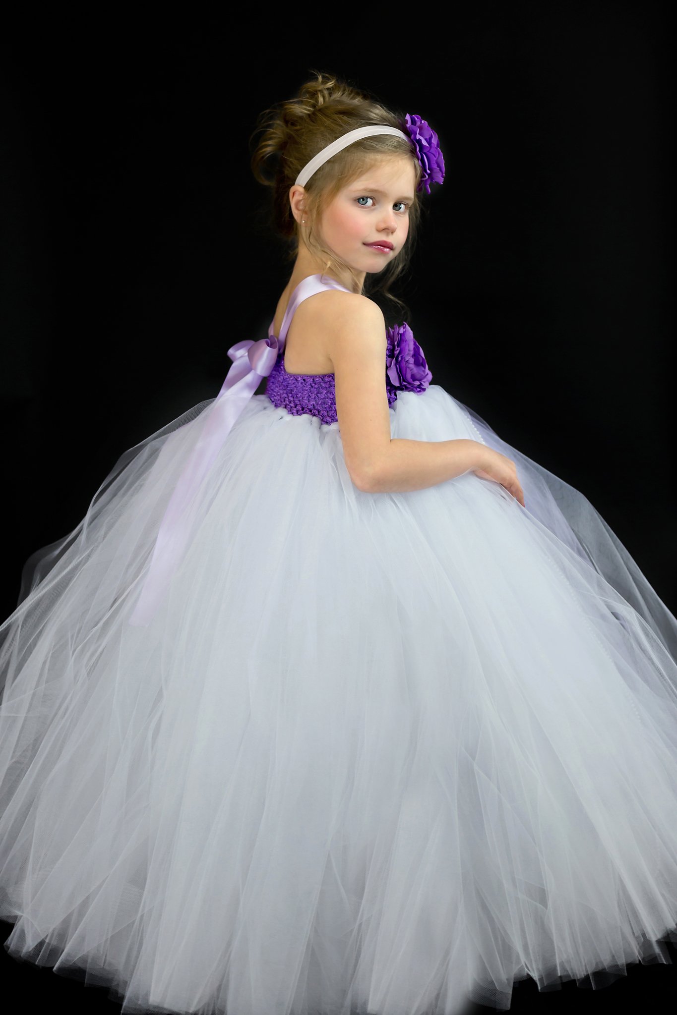 tutu dress purple