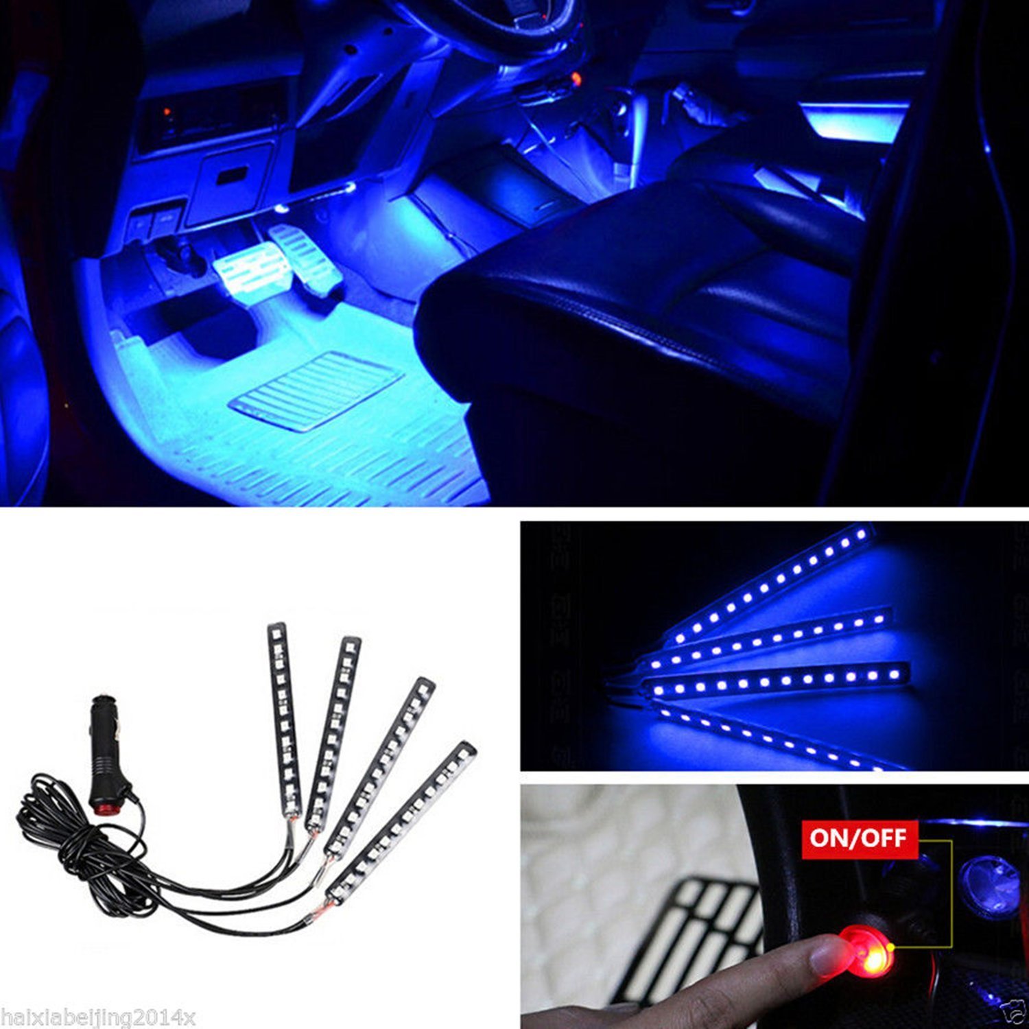 Car Interior Lights 4pcs 36 Led Dc 12v Waterproof