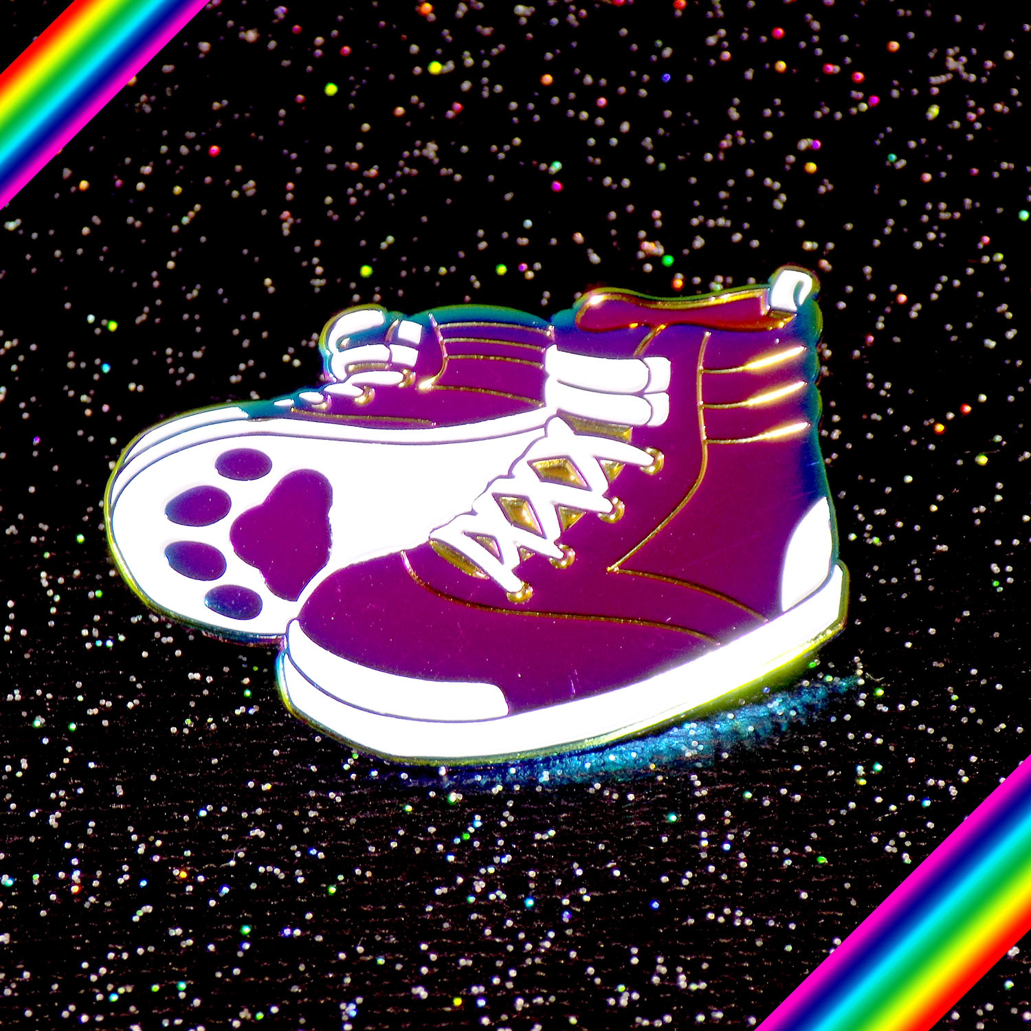 Sick Kicks Rainbow Pin from Watery Day Sick Kicks Rainbow Pin from Watery Day