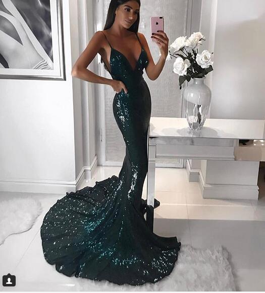 Emerald Elegant Formal Dresses