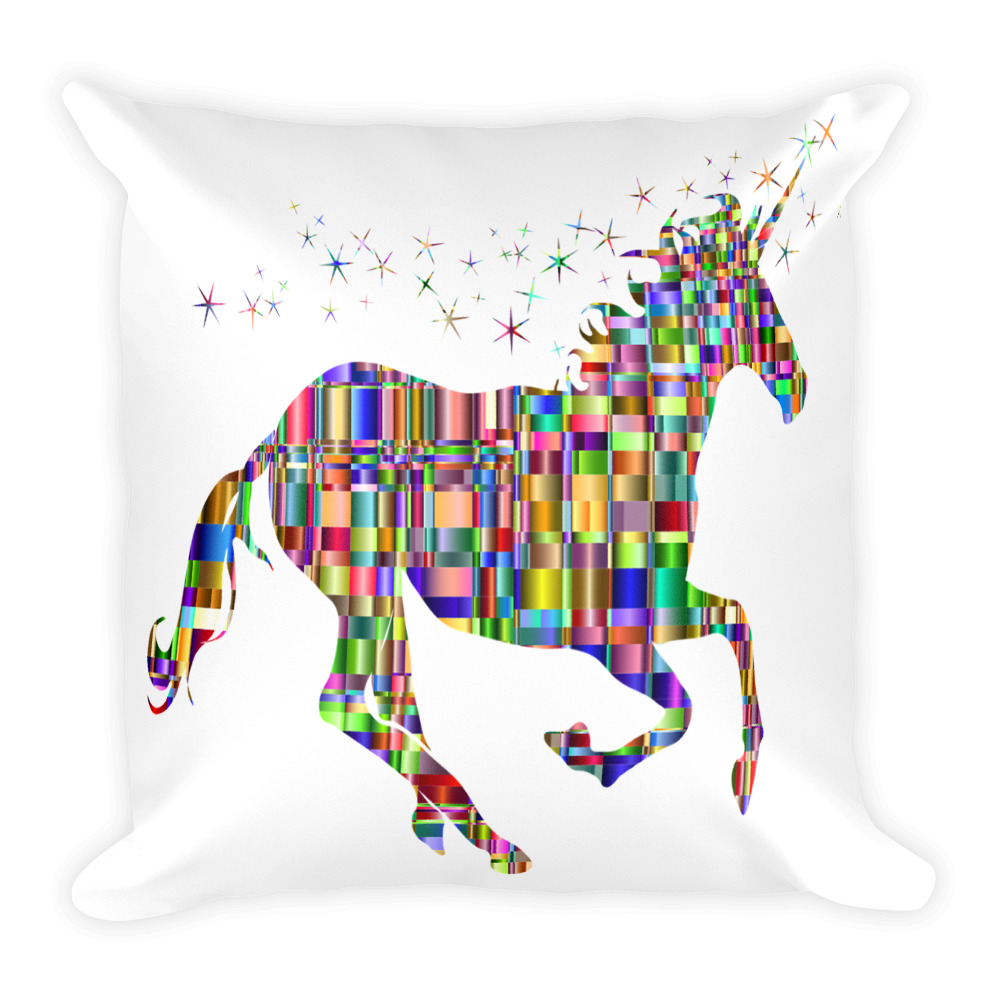 Colorful Unicorn Throw Pillow Girls Unicorns Lover Gifts Teenage
