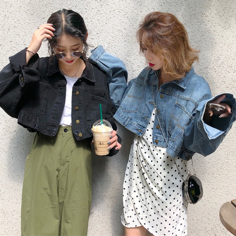 denim jacket korean style