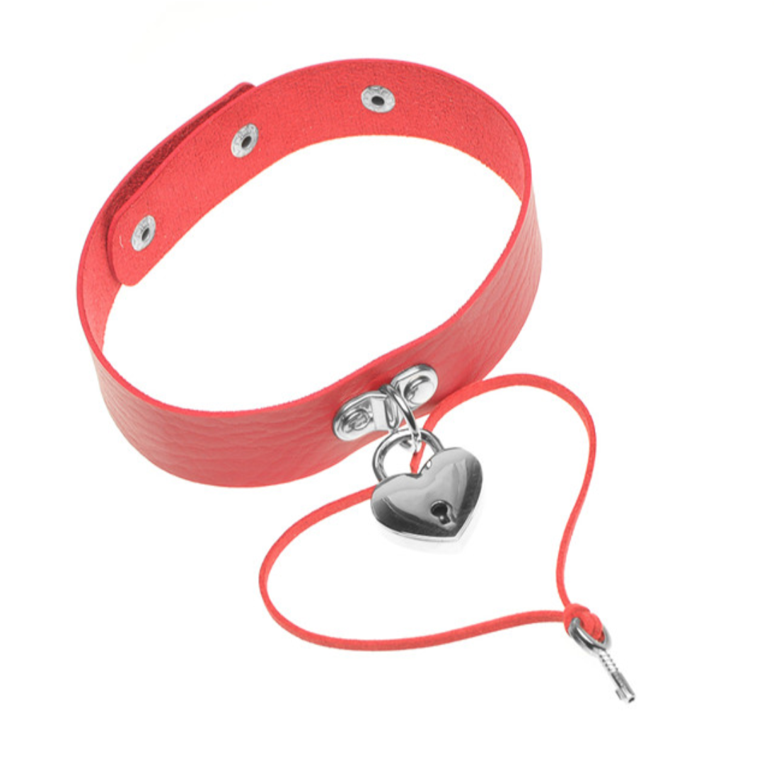 HEART LOCK CHOKER ( WITH KEY ) on Storenvy