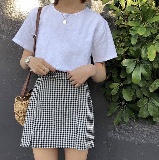 Gingham mini skirt Clearance