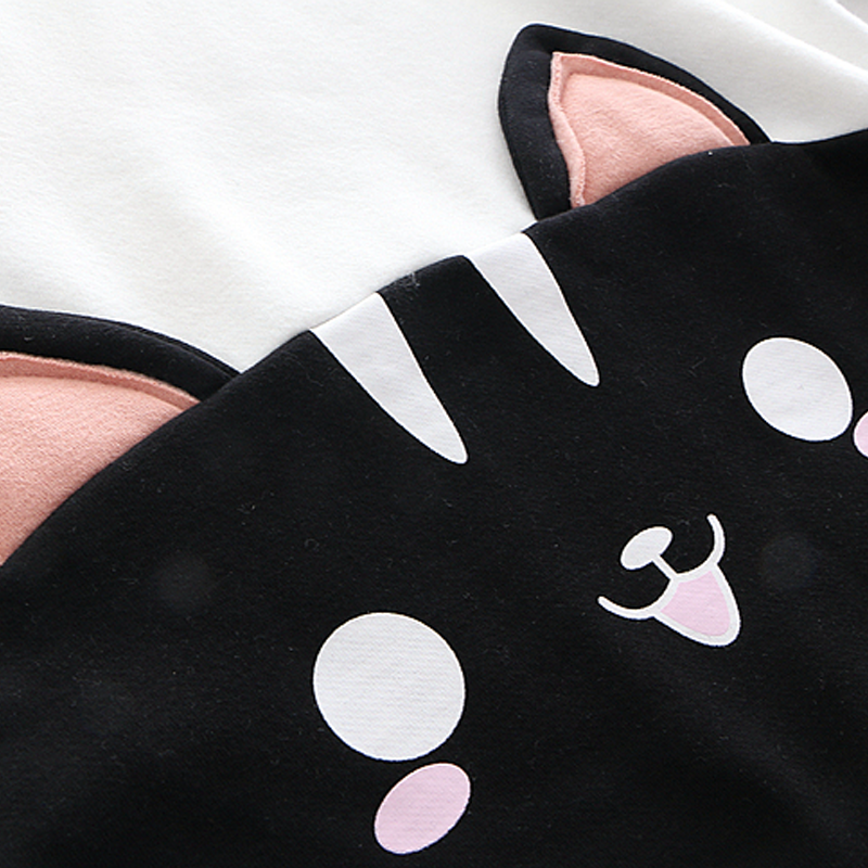 Black Cat Fleece Hoodie For Ladies · HIMI'Store · Online Store Powered