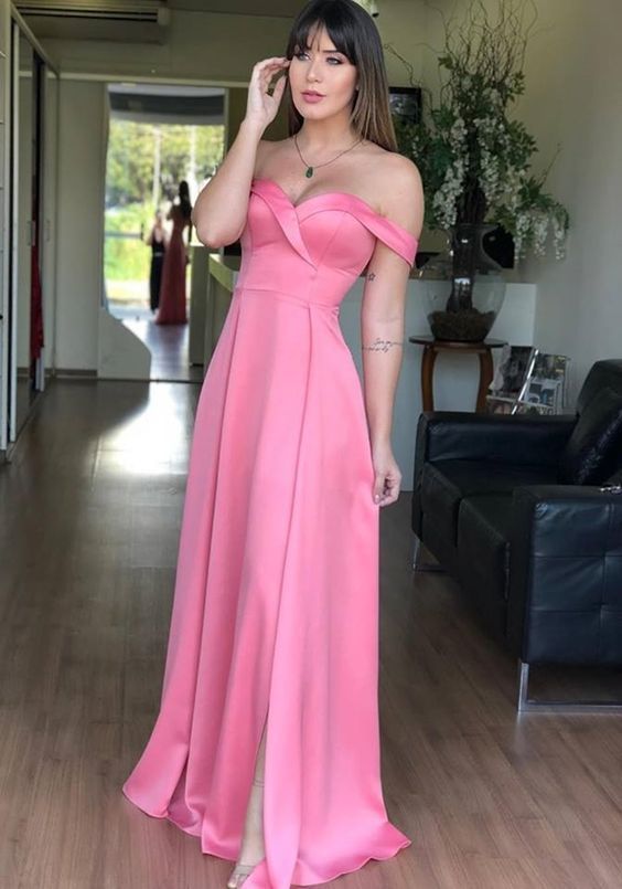 sexy pink party dress