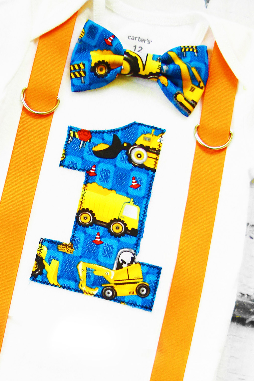 construction first birthday outfit