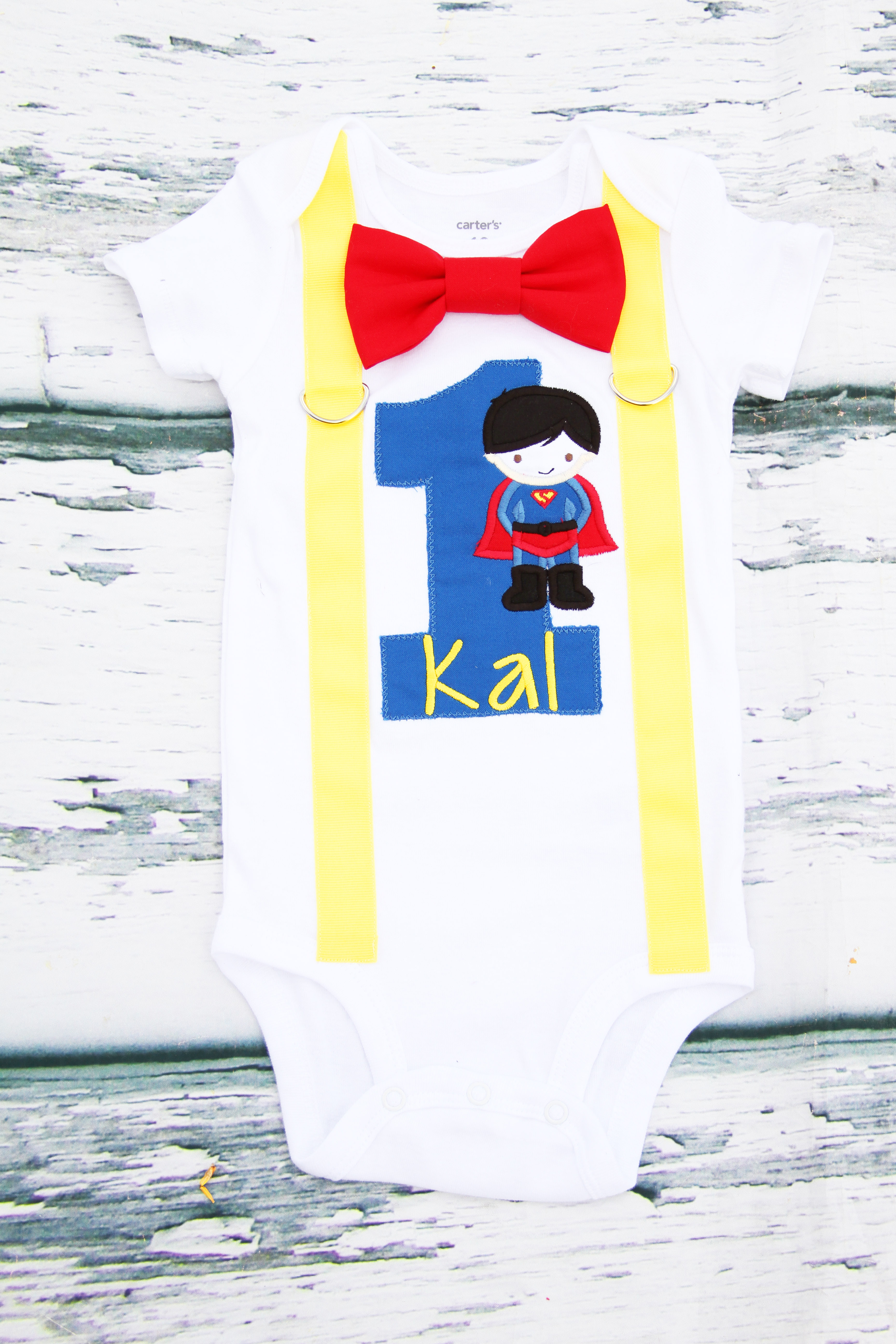 superman 1st birthday outfit
