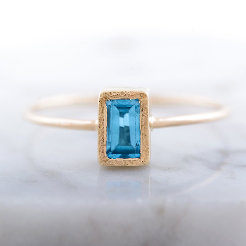 Topaz Engagement Ring Gold Topaz Ring Rectangle Ring Handmade Ring Arpelc Jewelry Online Store Powered By Storenvy