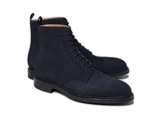 navy suede boots men