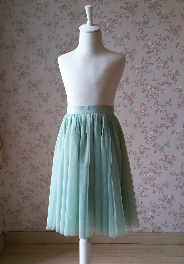 Girl SAGE GREEN Tulle Skirt SAGE Wedding Flower Girl Tutu Skirt Custom