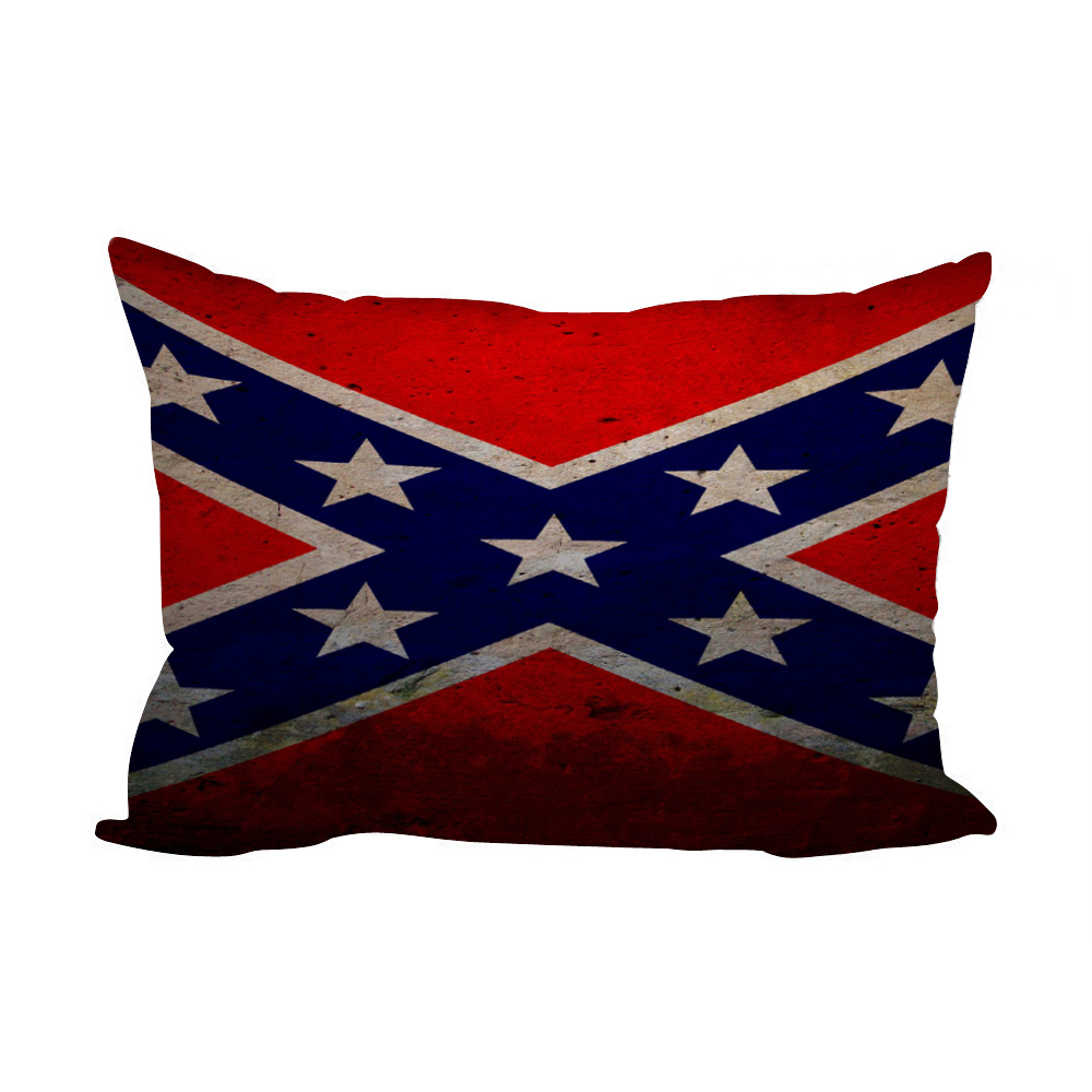Confederate Flag Design Print On Custom Zippered Pillow Cases Free
