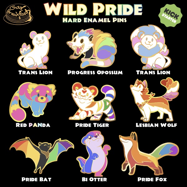 Wild Pride Enamel Pins Gay Breakfast Online Store Powered By Storenvy