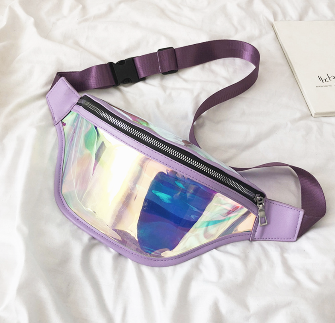 HOLOGRAPHIC CLEAR FANNY PACK · · Online Store Powered by