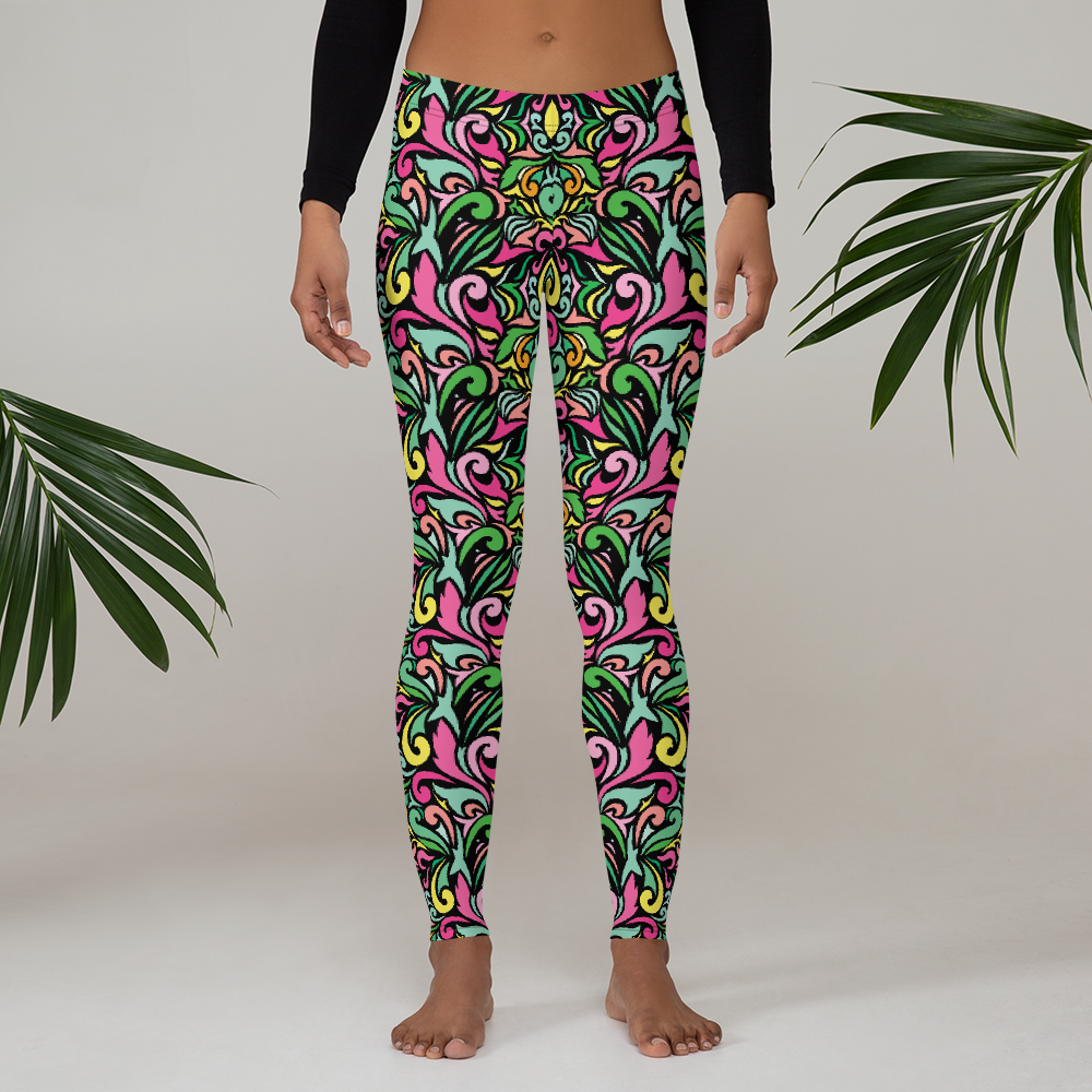 Trendy Modern Fun Queen Leggings, Unique Yoga Workout