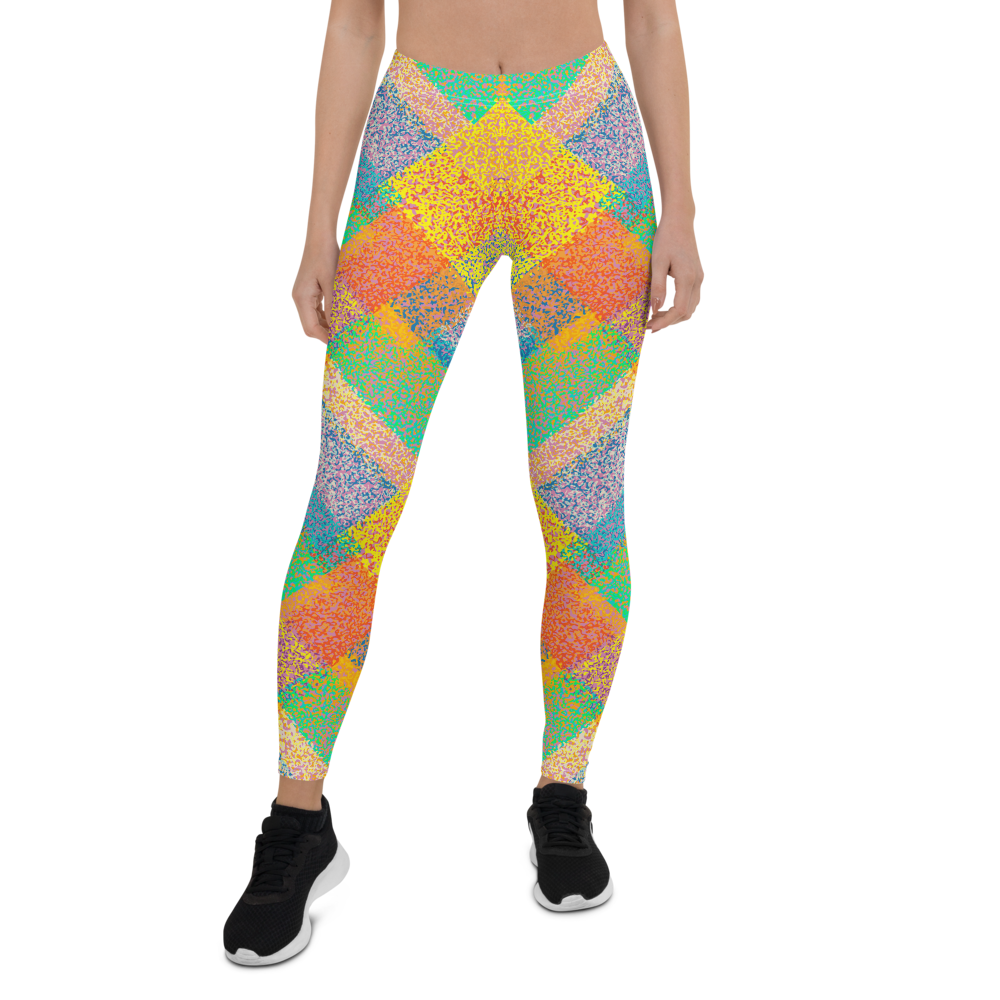 Fun Chalk Pattern Print Design Trend Leggings Unique Gym Exercise Yoga Pants · WhatDevotion