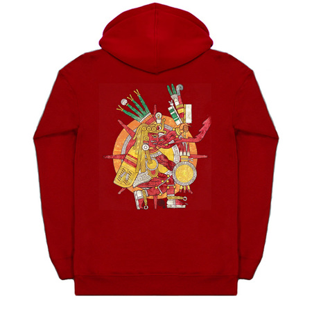 red hoodie in store