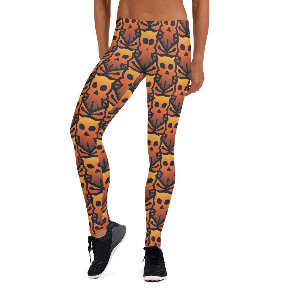 Best Scary Halloween Faces leggings Spooky Ghosts Pattern Leggings · · Online